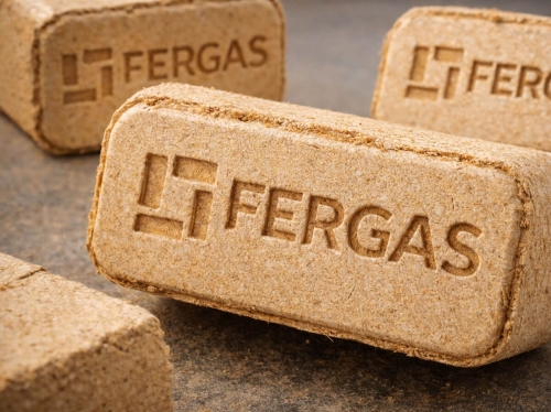 FERGAS logótervezés makró megjelenítés préselt embléma hatással